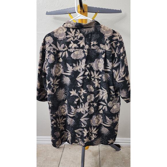 Brandini Hawaiian Shirt Button Up Pure Silk Size M Short Sleeve - Picture 4 of 5